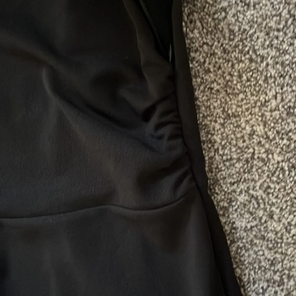 ASOS Black Midi One‎ Shoulder Dress Size 2